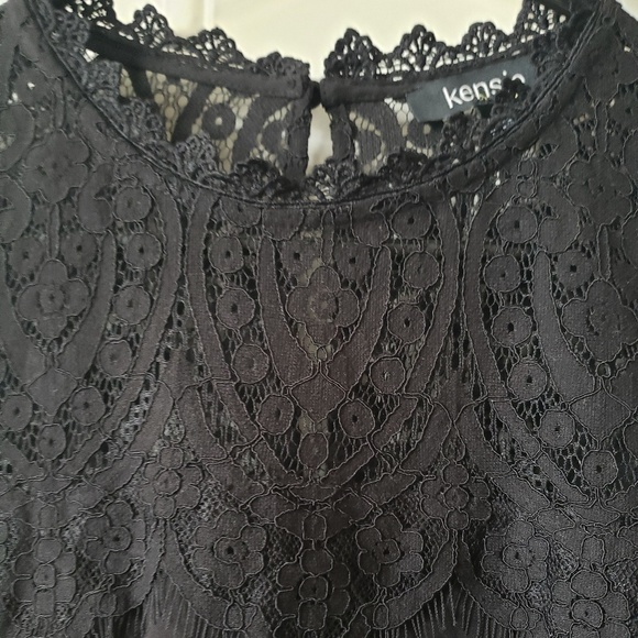 Kensie Women's Lace Sheath Dress Black Size 14 main image 1